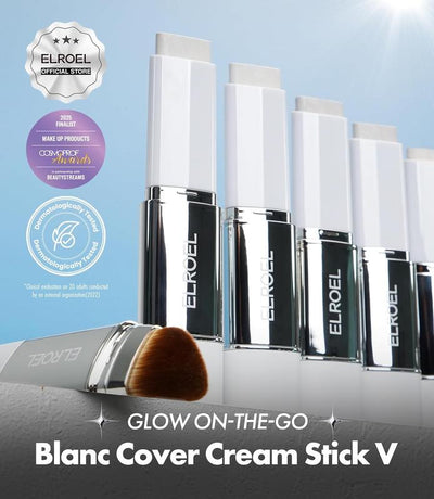 ELROEL BLANC Cover Cream Stick V w/ Detachable Brush